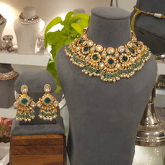 Ayesha moissanite polki set