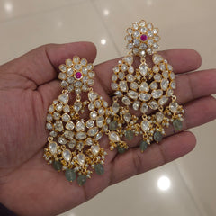Bhagyashree moissanite polki chaandbali