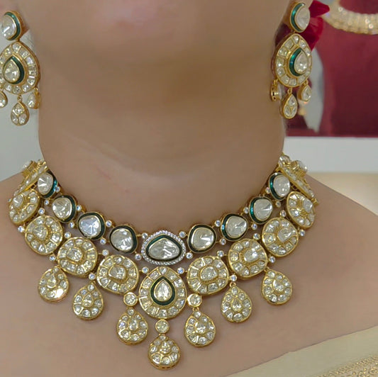 Varsha moissanite neckline set