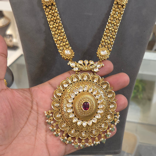 Yati antique gold plated set