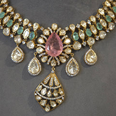 Myra moissanite necklace set