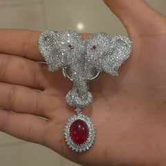 Rama ad brooch