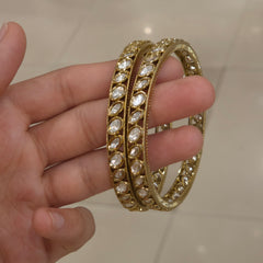 Prachi kundan polki bangles