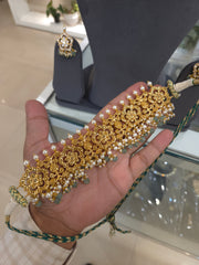 Leena customised moissanite polki choker set