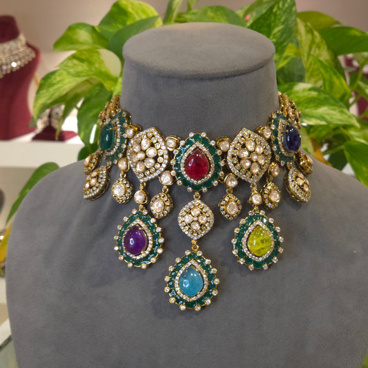 Shelja moissanite polki set