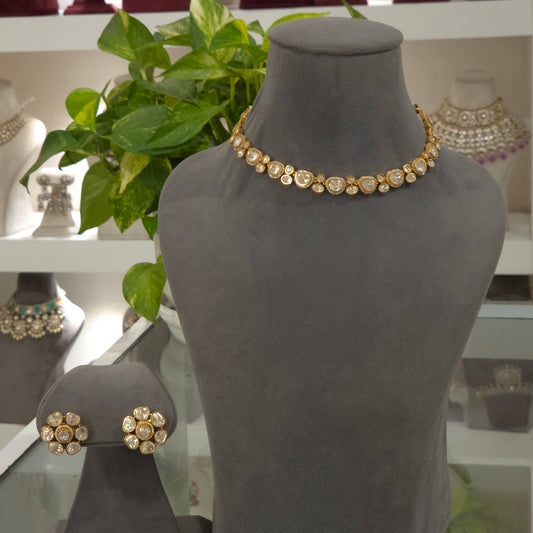 Evleen Moissanite polki set