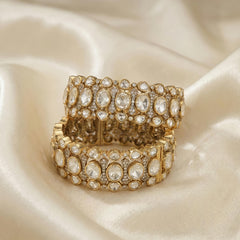 Megha moissanite polki bangle