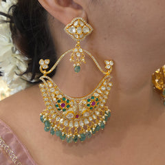 Pratakshi moissanite polki chaandbali