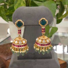 Heena moissanite polki choker set