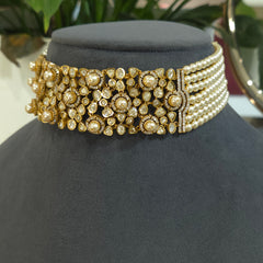 Antiya moissanite polki choker