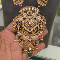 Beena antique golden long set