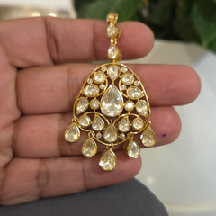 Mythili moissanite polki set