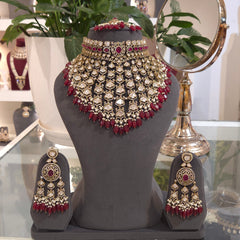 Kavneet victorian polki bridal set