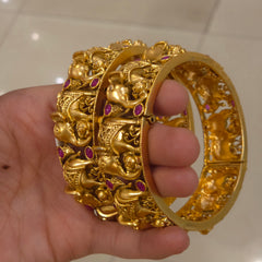Jacqleen Antique gold bangles