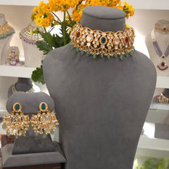 Renee moissanite polki choker set