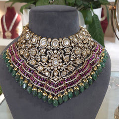 Ruhani polki bridal set