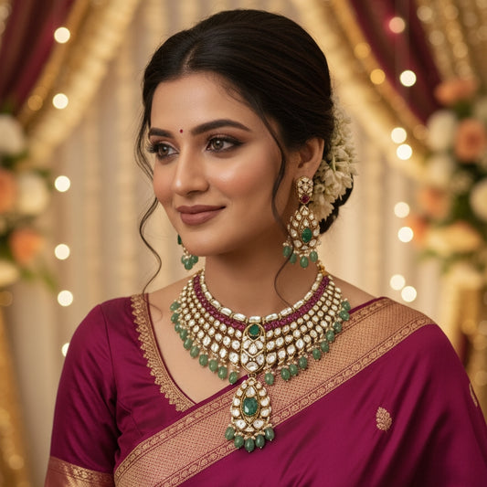 Falguni bridal Moissanite set