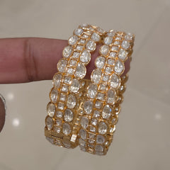 Raavi moissanite polki bangles