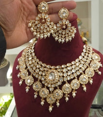 Aarohi Polki Neckline Set