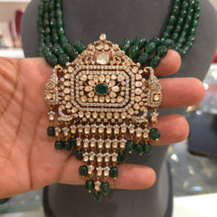 Manushri moissanite polki set