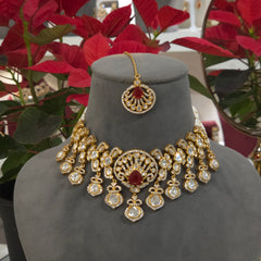 Spring Polki choker set