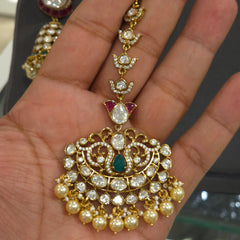 Neelofar polki necklace set