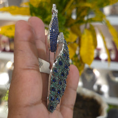 Mayur customised coloured stone brooch