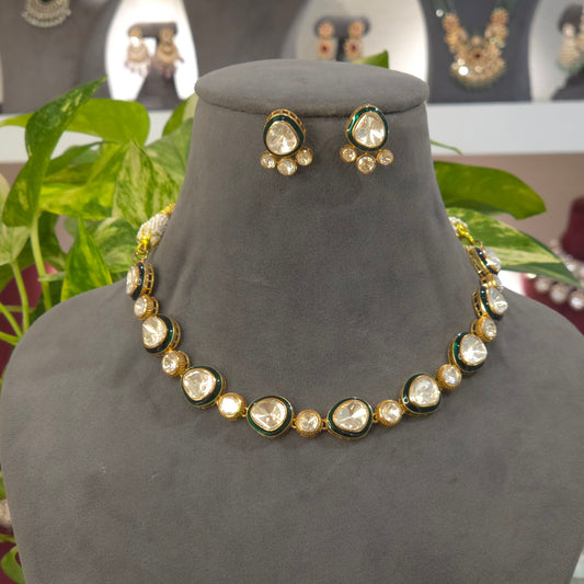 Ruhasani Moissanite polki set