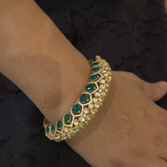 Shaguna moissanite polki bracelet