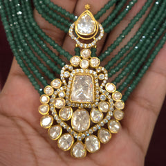 Dhara moissanite polki set