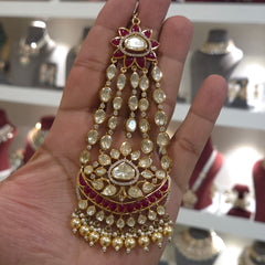 Vrinda moissanite polki passa