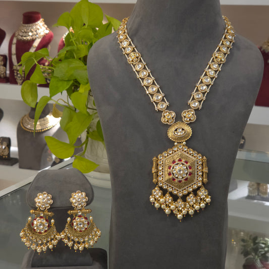Sanjana Antique polki set
