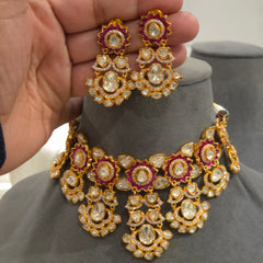 Anandita moissanite necklace set