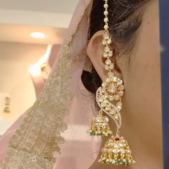 Gunjan moissanite polki jhumka