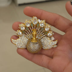 Peacock Ad brooch