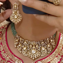 Vibha moissanite polki choker set