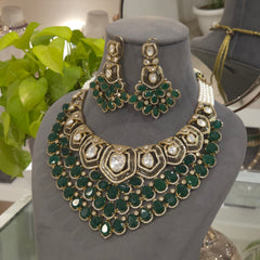Sabrina polki necklace set