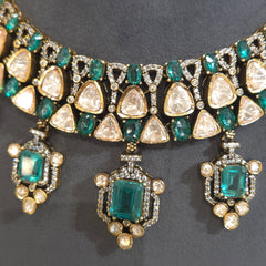 Neer Mossonite polki set