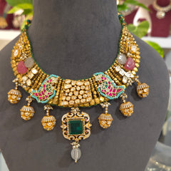 The vindhya nizam moissanite polki set