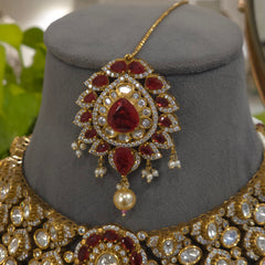 Smitha polki necklace set