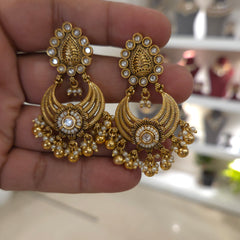 Mandira golden earrings