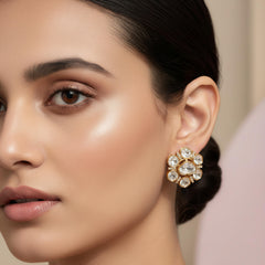 Cherry moissanite studs