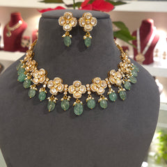 Raasa handsetted moissanite polki set