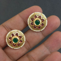 Adhira golden choker set
