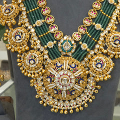 Mehnaz heritage moissanite polki set