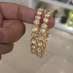 Ramna moissanite polki bangles