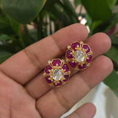 Manjula small moissanite studs