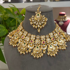 Megha Antique polki set