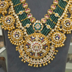Mehnaz heritage moissanite polki set