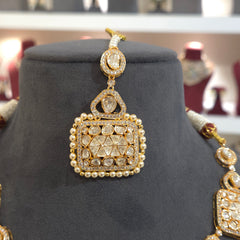 Yashvi moissanite polki set